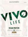 VIVO Vegan Protein Powder - 0,7 oz rastlinného proteínu per Scoop, 30 Servings (33,8 oz) (Dark Chocolate)