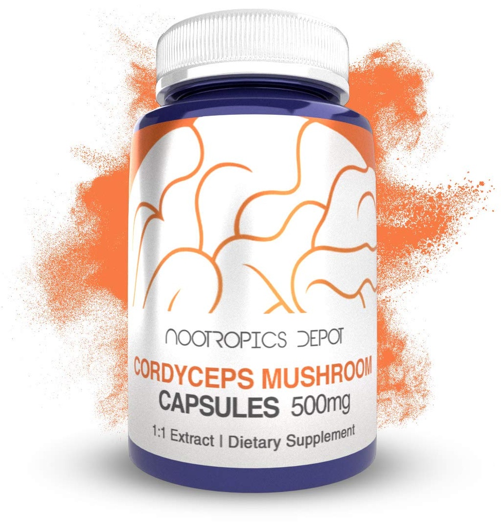 Nootropics Depot Cordyceps Mushrom Capsules 