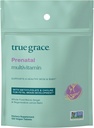 Pravá Grace prenatálny multivitamínový refill pouch - 120 Vegan tablety - podporuje zdravú mamu a dieťa s metylfolátom a cholín pre vývoj fetálneho mozgu - bez lepku, bez sóje - 60 porcií