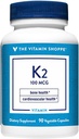 Vitamín Shoppe Vitamín K2-100 MCG (90 Vegetariánskych kapsúl)