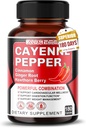 Cayenne Pepper Capsules - Ultra Complex so škoricou, zázvorom, Cardamom, Hawthorn Berry - Podporná digescia, obeh a celková wellness (180 grófov (Pack of 1))