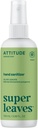 ATTITUDE Ručné Sanitizer Spray, EWG Overené, Kills Germs & Baktérie, Vegan & Plant-Based, Sejf pre dospelých & Deti, Olive Leaves Vôňa, 3.38 Fl Oz (Spray Bottle)