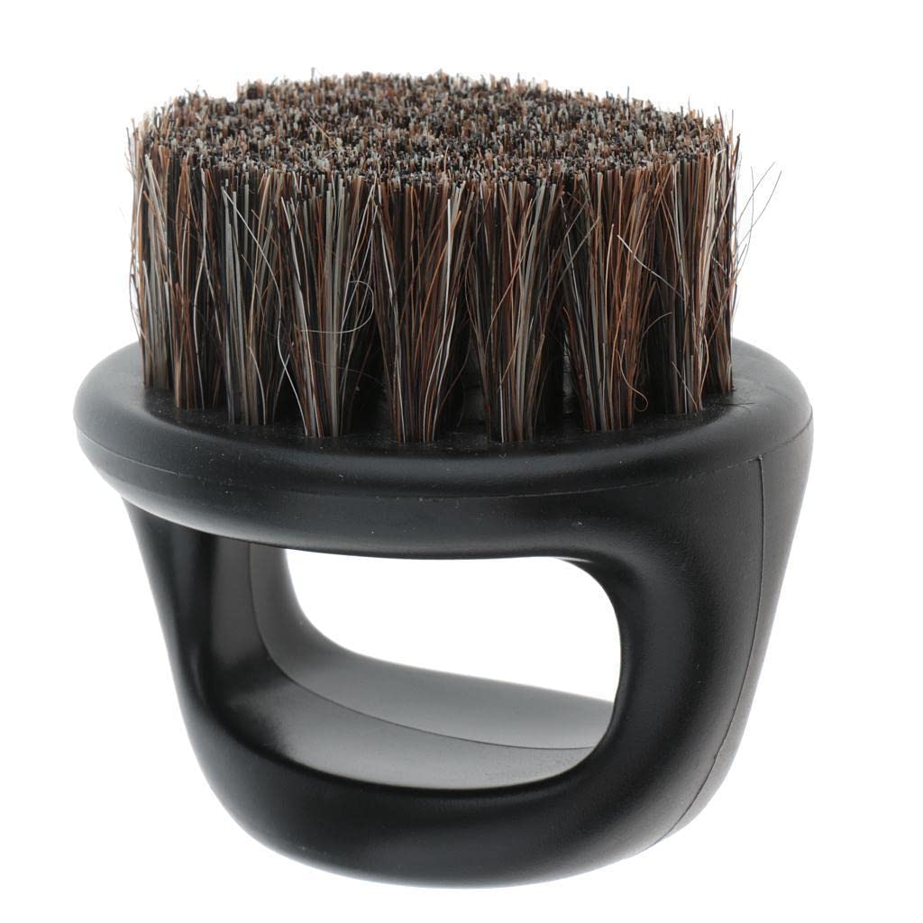 Salon Barber Wood Bristles vlasy brada čistenie ženíchov kefka pánske fúzy tvarovanie Comb - čierna