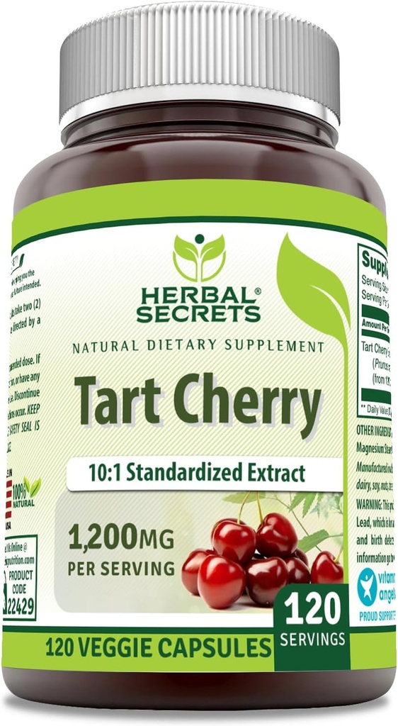 Bylinné Secrets Tart Cherry 10:1 Štandardizovaný extrakt doplnok 