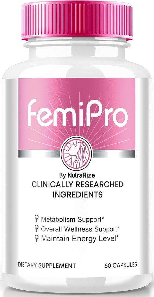 NutraRize FemiPro Kapsule, Premium Formula pre Urinary Heath Support, All-Natural Supplement for Control and Celkové zdravie, Femi Pro Recenzia (60 Kapsule)