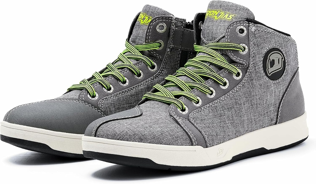 IRON JIA'S Motocykel topánky pre mužov, priedušné Anti-Slip ochranné vybavenie, Powersport Casual Motocykel Jazdecké topánky (Grey 8)