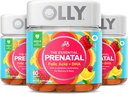 Olly Prenatálny multivitamín Gummy, Kyselina listová, Vitamín D, Omega DHA, Žuvacie doplnky, 60 Gumies Citrus 3 Počet
