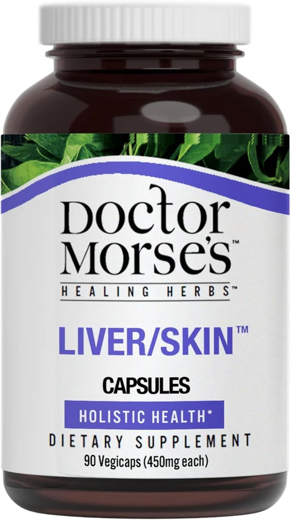 Dr. Morse je pečeň / starostlivosť o pleť doplnok - Natural Tráviaci systém Zdravie a Eliminácia Podpora - Naturopath Formulované - Mlieko Thitle Seed, Burdock, Bayberry, Púpava Root - 90 Kapsule