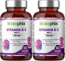biofilx Vitamín K2 MK-7-100 mcg 60 V caps 2 balenie - podporuje silné kosti Imunitné zdravie