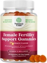 Plodnosť Gummy pre ženy sa snaží Conceive - Yummy Gummy plodnosť doplnok pre ženy s Myo-Inositol kyseliny listovej & Vitex Chasteberry - Vegan Non-GMO & Gluten Free - Šťavnatá broskyňa (45 Servings)