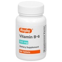 Rugby vitamín B-6 tablety - 100 mg vitamínu B6 - diétny doplnok - 100 g