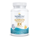 Nordic Naturals Ultimate Omega 2X, Citrónová príchuť - 60 mäkkých gélov - 2150 mg Omega-3 - Fish Oil s vysokou obezitou s EPA & DHA - podporuje zdravie mozgu a srdca - non-GMO - 30 porcií