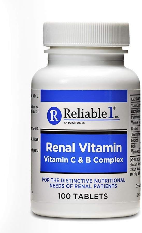 Spoľahlivý 1 Renálny vitamín C a B komplex (2 fľaše)