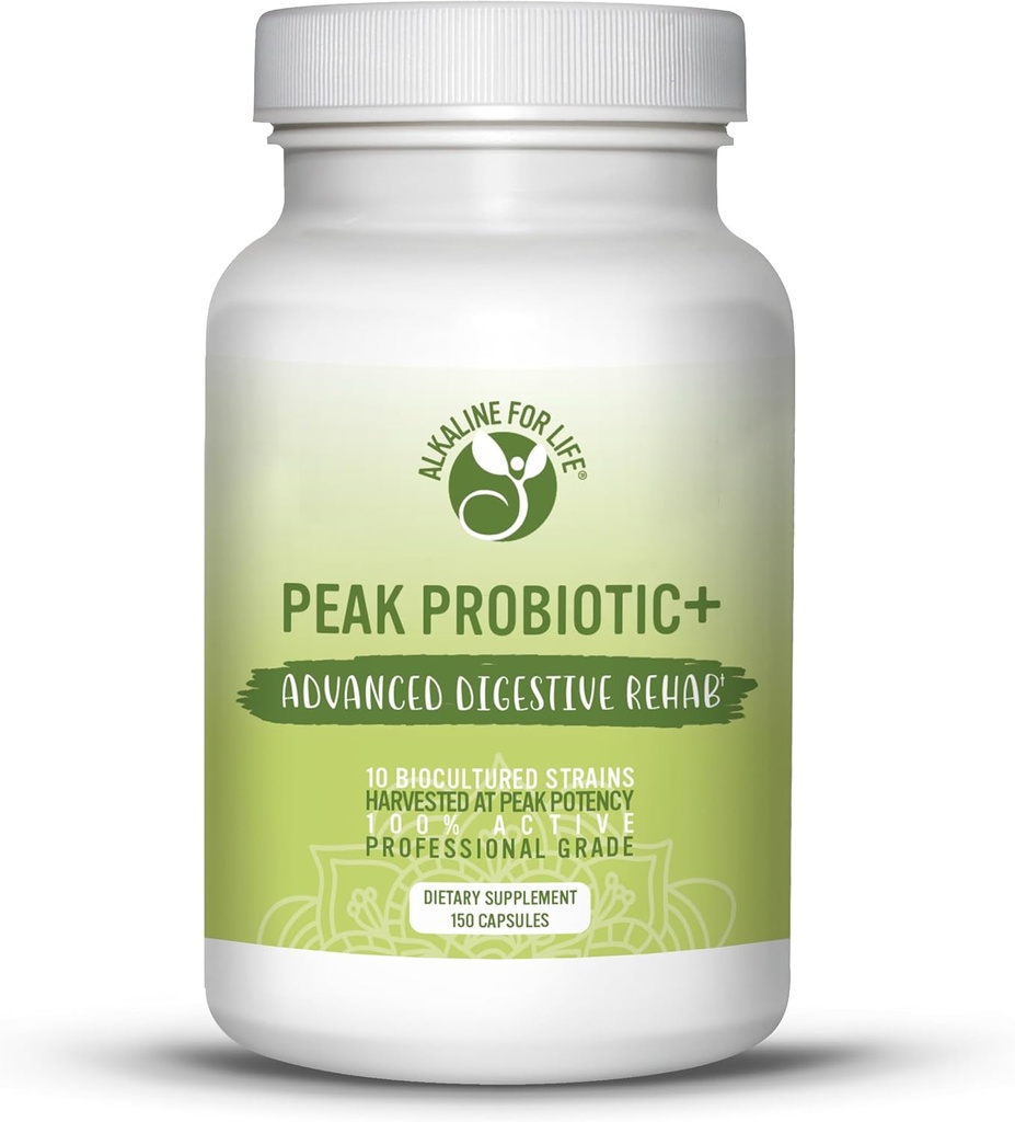 Peak Probiotic+ 7,5 miliardy Peak Zberné probiotiká 10 Aktívne kmene pre zdravie Gut Acidophilus Probiotic pre trávne zdravotné probiotiká pre ženy, probiotiká pre mužov