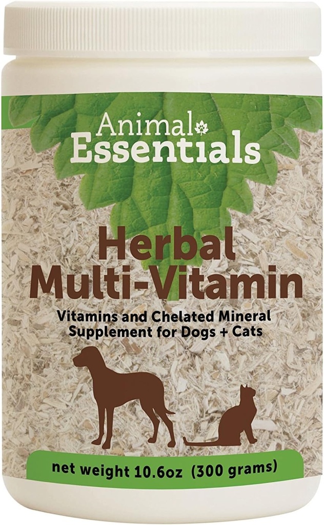 Essentials Animals Herbal Green Alternative Pes and Cat Supplement - 10.6 Ounce Jar (2 balenia)