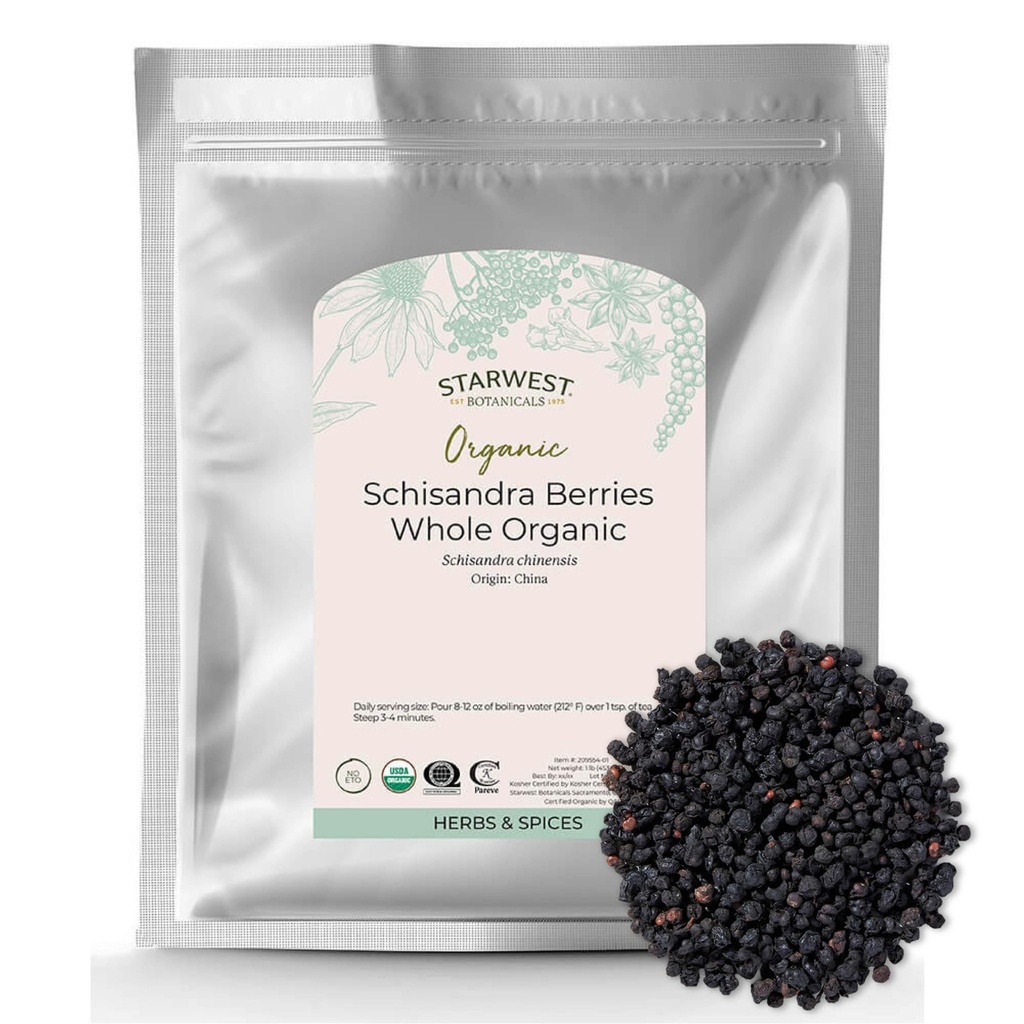 Starwest Botanicals Organic Schisandra Berry celý, 1 libra
