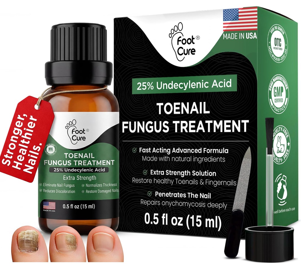 FOOT CURE Toenail Fungus Liečba nechtov, oprava nechtov, Zmäkčovač nechtov, liečba žltých nechtov, zarastené nechty a nohy huby liečba extra sila (Sada 1)