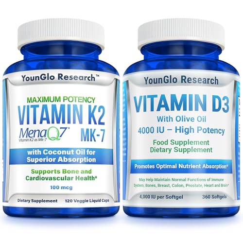 Vitamín D3 4000 IU a vitamín K2 MK7 100 μg Doplnky