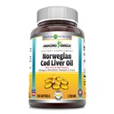 Amazing Omega Norwegian Cod Liver Oil 1250 Mg Softgels Supplement 