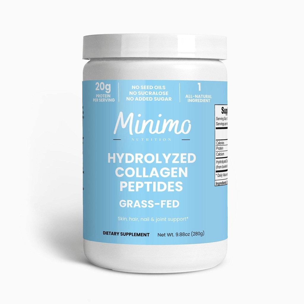 Grass-Fed Hydrolyzed Collagen Peptides, podporuje vlasy, nechty, koža, kosti a spoločné zdravie, bez príchute, 9.9 oz