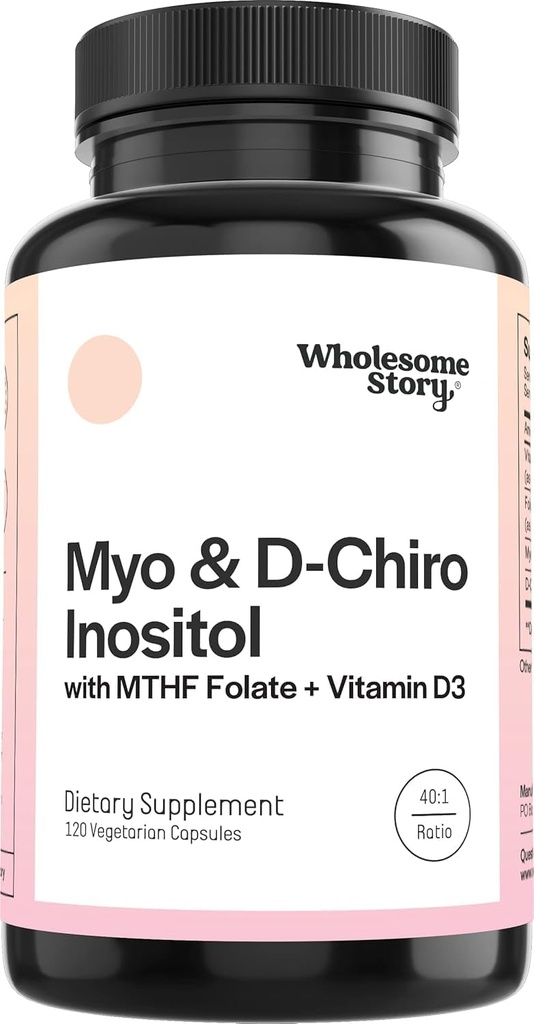 M-y-o in-os-itol & D-Chiro Inozitol Kapsule s MTHF, folát, vitamín D