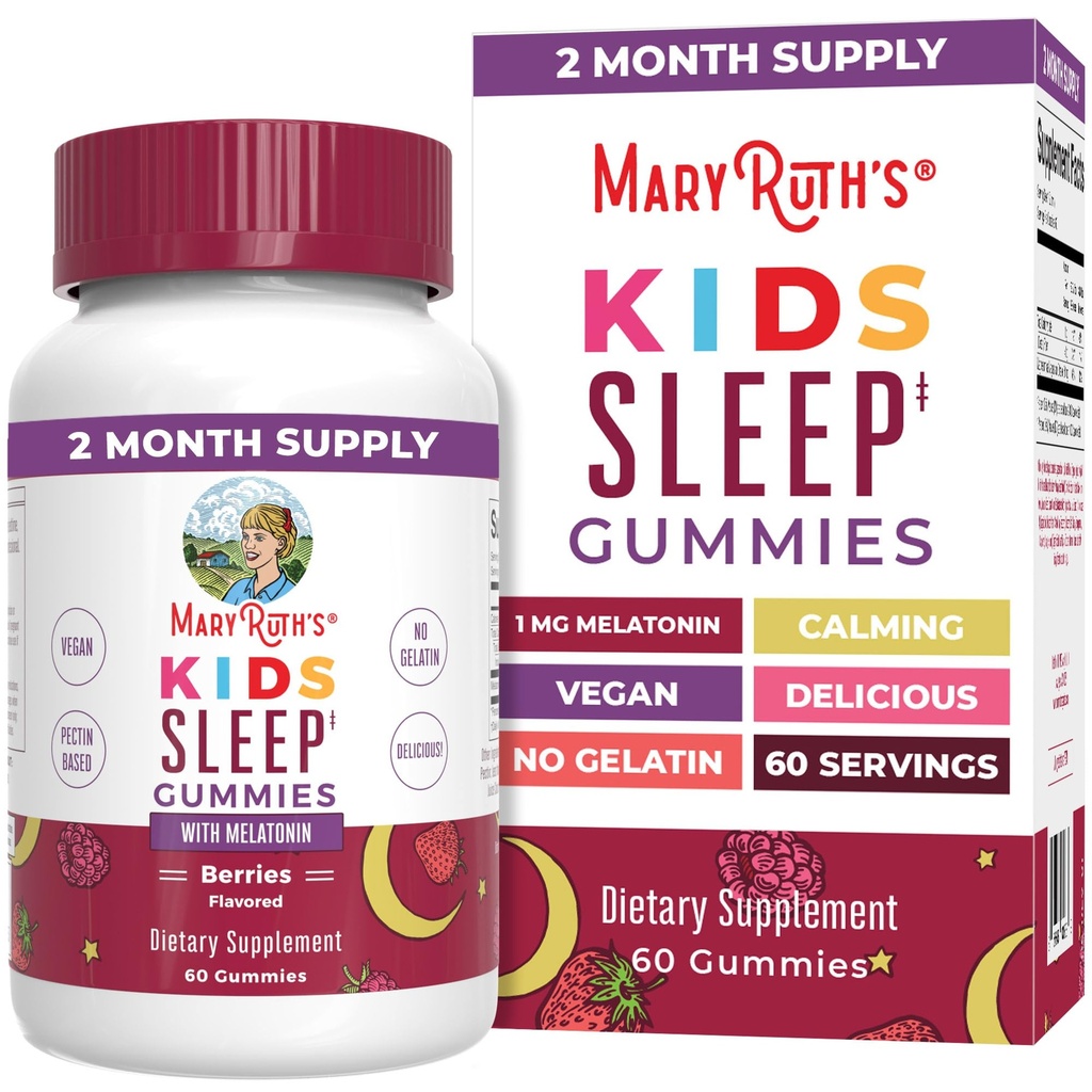 MaryRuth Organics Melatonin Gummy pre deti 2 Mesiac Zásobovanie 