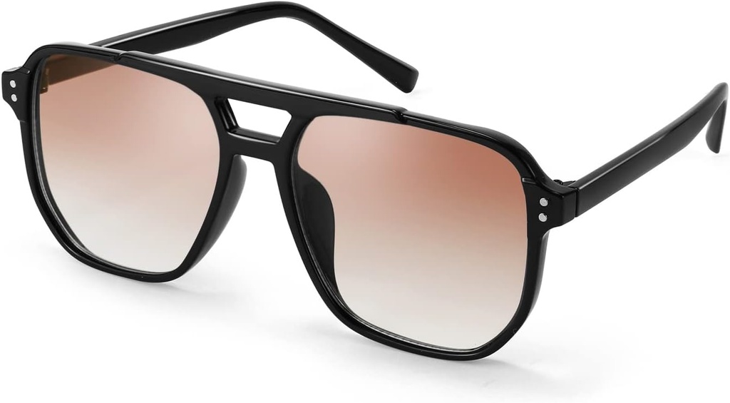 FEIZEDY Retro námestie Aviator slnečné okuliare Ženy Muži 70s Vintage Trendy Plastové Rám Slnko Okuliare B2835