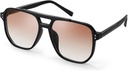 FEIZEDY Retro námestie Aviator slnečné okuliare Ženy Muži 70s Vintage Trendy Plastové Rám Slnko Okuliare B2835