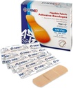 Flexibilné tkaniny pásy - Flex Fabric Lepiace pásy Finger-Tip Bandage Knuckles a pruhy pre starostlivosť o prsty a chrániť rany pred infekciou - (100 gróf box)