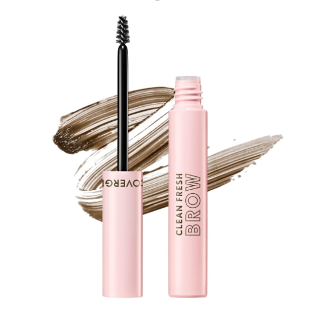 CoverGirl Clean Fresh Brow, 500 Medium Brown, Eyebrow Gel, Long-Lasting, Vegan Formula, Prírodný vzhľad, Jednoduché použitie, Nešmuha, 0.18oz