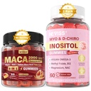 NEVISS bez cukru 1Pack Maca Root vyplnené Gummy & 2Pack Myo-Inositol & D-Chiro Inositol Gummies