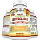 ČERSTVÁ ZDRAVOTNÍCKA Ashwagandha Kapsule KSM-66 1200mg Pure Root Extract with Black Pepper for High Absorbtion - Potent Ashwagandha Supplement - 60 Vegan Kapsule