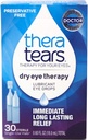 TheraTears očné kvapky pre suché oči, suché očné terapie Lubricant očné kvapky, bez konzervačných látok, 30 počet jednorázových liekoviek
