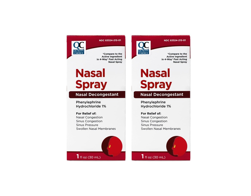 Výber kvality Nosový sprej s dekongestorom 1 OZ (2)