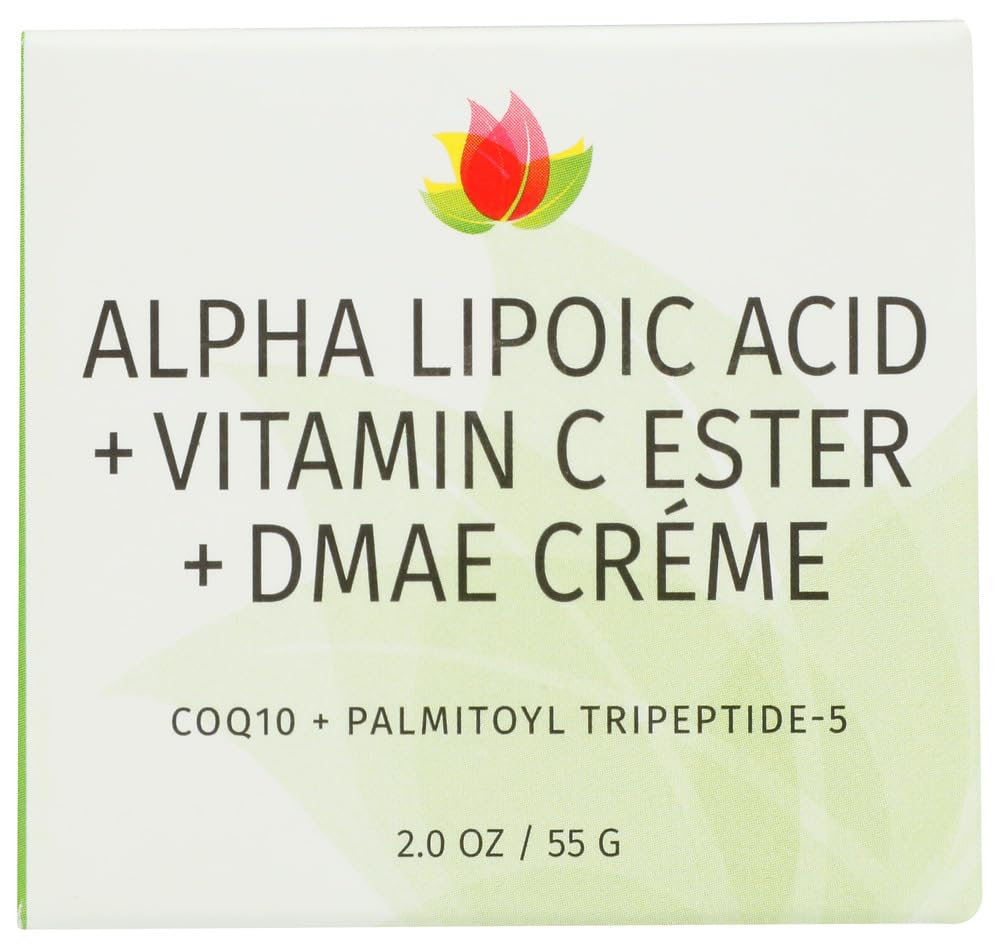REVIVA LABS - Alfa Kyselina lipová Vitamín C Ester DMAE Creme (2.oz)