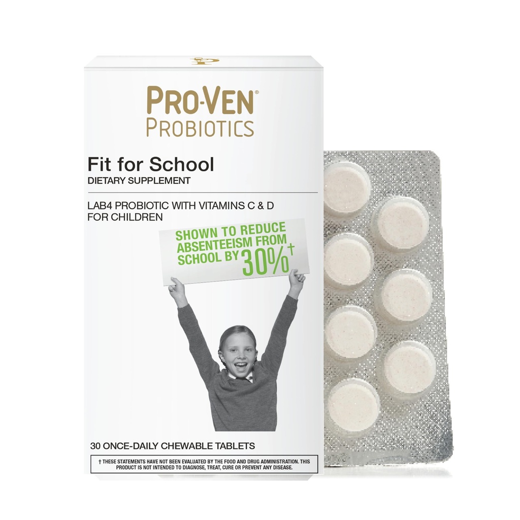 Pro-Ven Fit pre školské deti Probiotické žuvacie tablety 