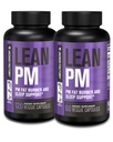 Jacked Factory Lean PM Night Time Fat Burner, Sleep Aid Supplement, & Apetite Supressant for Men and Women - 180 Stimulant-bez Veggie chudnutie Tabletky