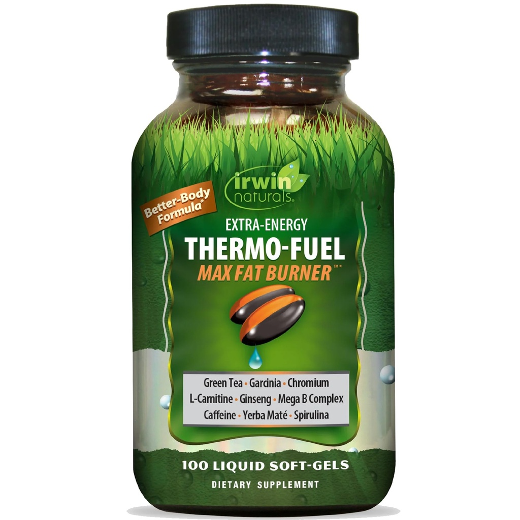 Irwin Naturals Extra-Energy Thermo Fuel Max Fat Burner 100 Softgel