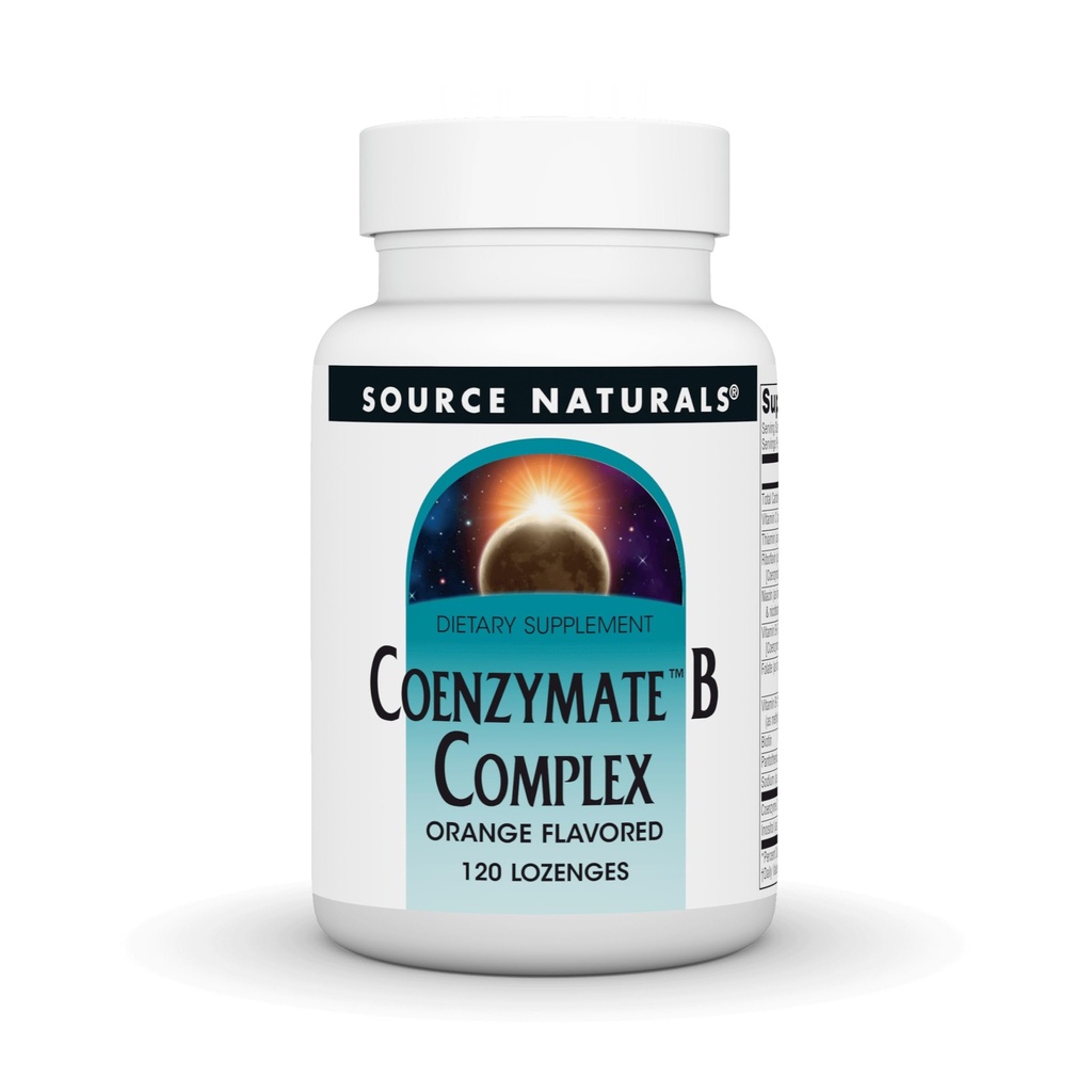 Zdroj Naturals Coenzymate B Complex - Oranžová príchuť, ktorá sa rozpúšťa v ústach - B Vitamíny - 120 Lozenges