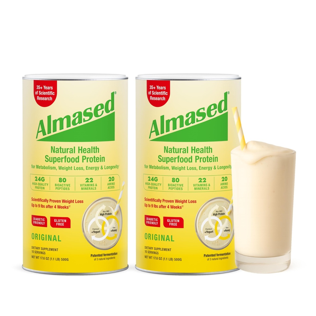 Almased Multi-Protein Powder 17,6 OZ (Pack of 2)