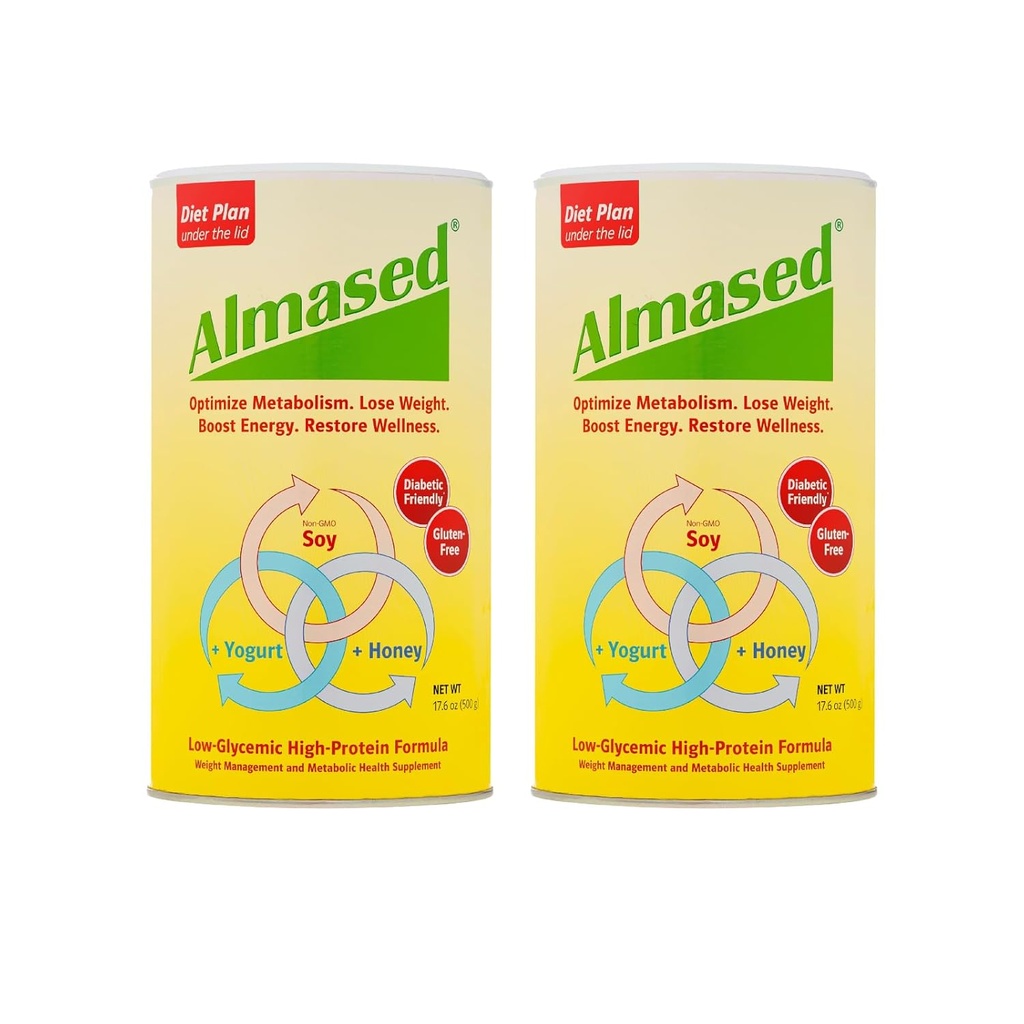 Almased Multi-Protein Powder 17,6 OZ (Pack of 2)