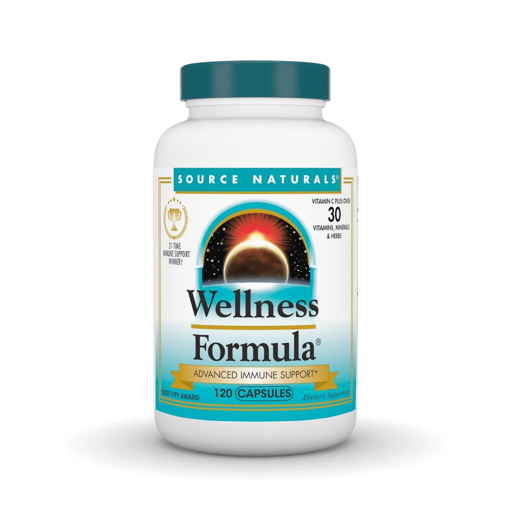 Zdroj Naturals Wellness Formula, Advanced Immune Support*, Bio-Aligned Vitamíny & Herbal Defense - Imunita Booster - 120 Kapsule