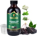 Impunia Elderberry Sirup pomáha posilniť imunitný systém. Brusnicový koncentrát s bazovým kvetom, tymiánom a mätou piepornou. 24 dní/fľaša. (1-balenie)