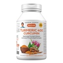 ANDREW LESSMAN Turmeric 400mg - 60 Kapsule - 95% Curcuminoids ako Fosfolipid Complex pre Optimum Výhody a absorpcia, Vysoká potencie Štandardizovaný extrakt, Malé ľahko prehltnúť Kapsule