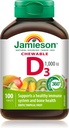 Jamieson Laboratories 1,000 LU Natural Tropical Flavor Žuvací vitamín, 100 Počet