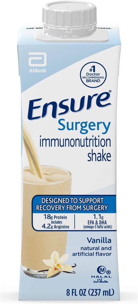 Zabezpečte chirurgickú imunonutriciu Shake, Vanilla, 8 fl oz, 15 Počet