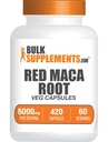 BulkSupplements.com Red Maca Capsules - Maca Supplement, Red Maca 5000mg, Red Maca Root - Vegan & Gluten Free, 7 Capsules per Serving, 420 Count (Pack of 1)