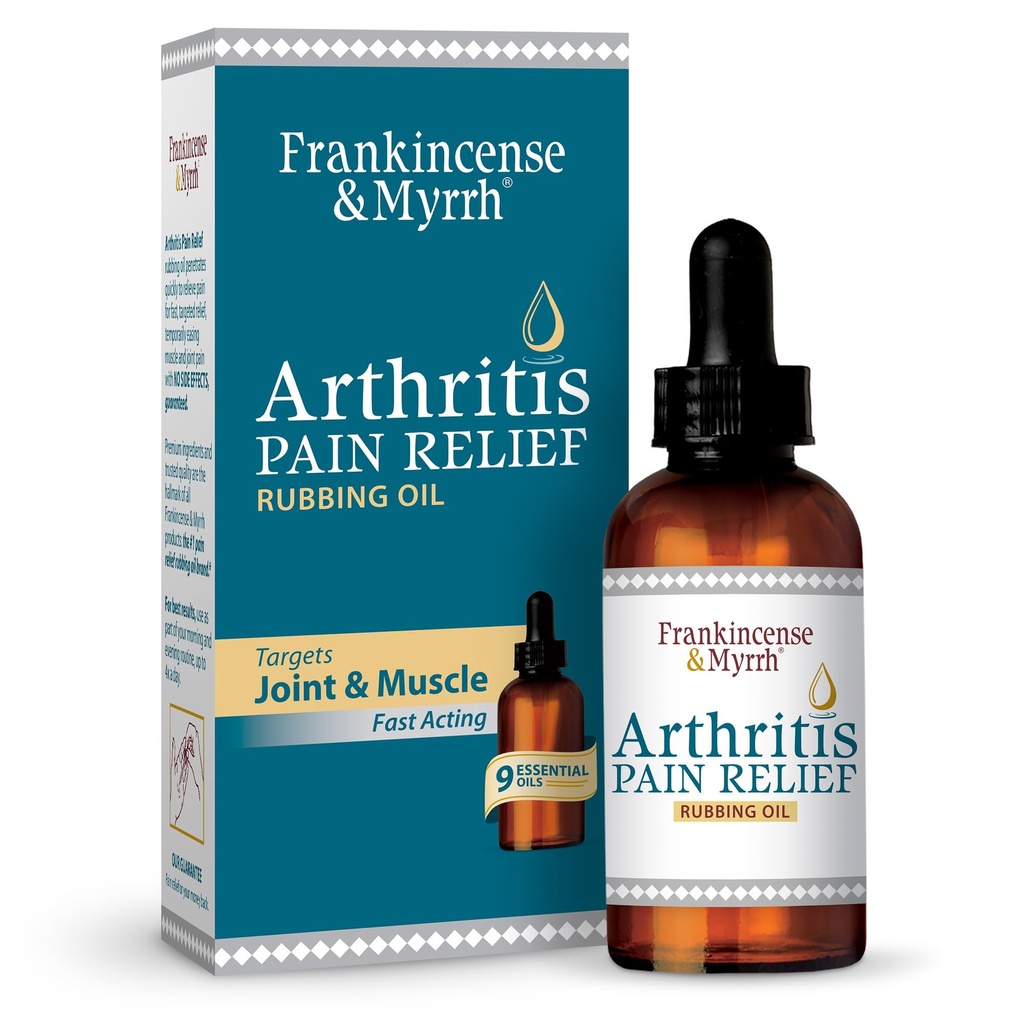Frankincense a Myrrh Artritída bolesť Relief Rubbing Oil 