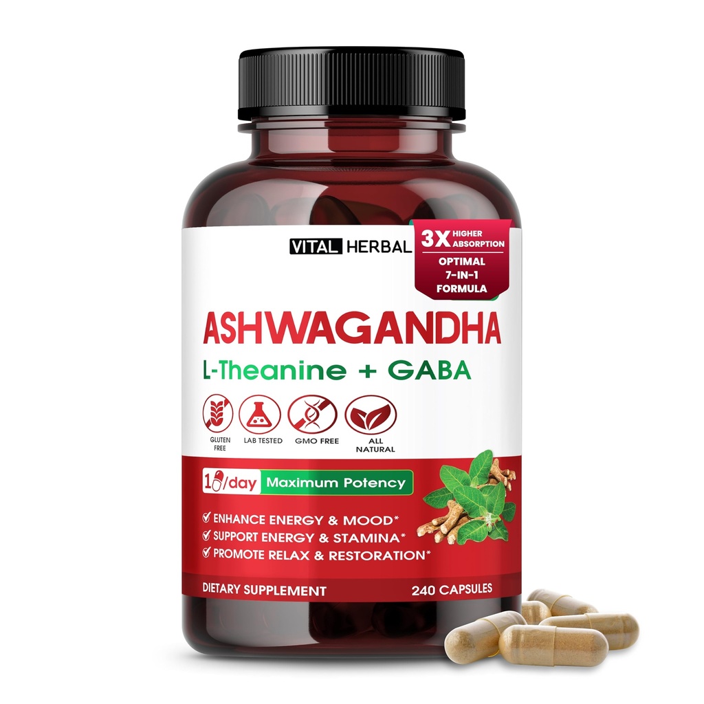 Ashwagandha Complex s L-Theanine, Turmerica, Rhodiola & St. John