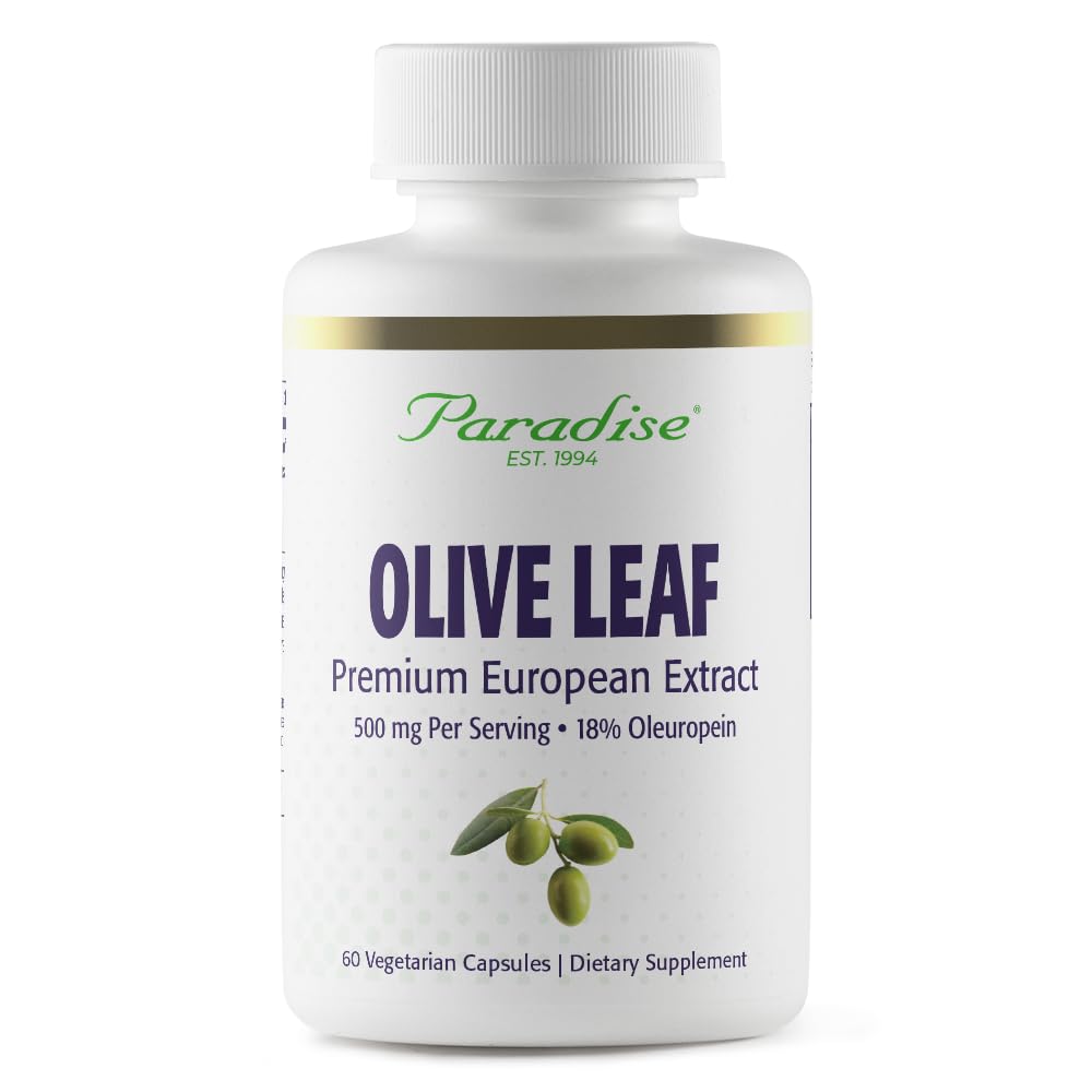 Rajové byliny Olivový list extrakt zo španielskych Andalúzskych olivovníkov, Super Potent, Ultra Pure, Non-GMO, Vegan, Gluten Free, 60 Vegetariánske kapsule